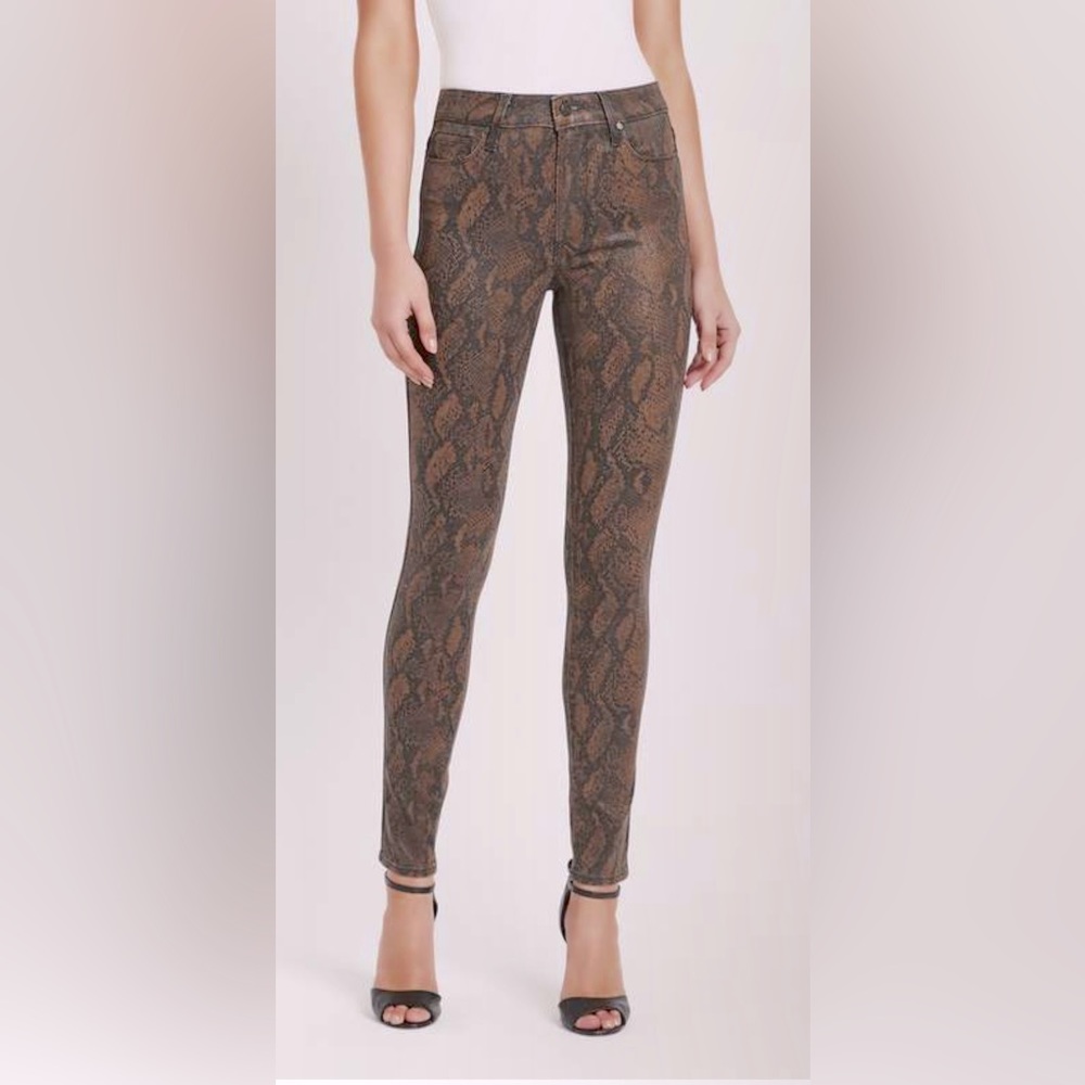 NWT Paige HOXTON snakeskin print jeans size 24